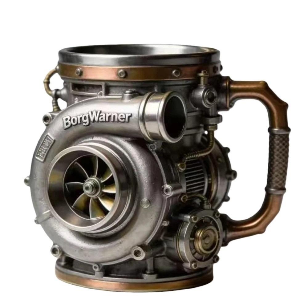 Bequemer Griff 3D Motor Tasse Robust und Langlebig Kaffeetasse Neue Turbolader Tasse Geschenk für Männer 1pc