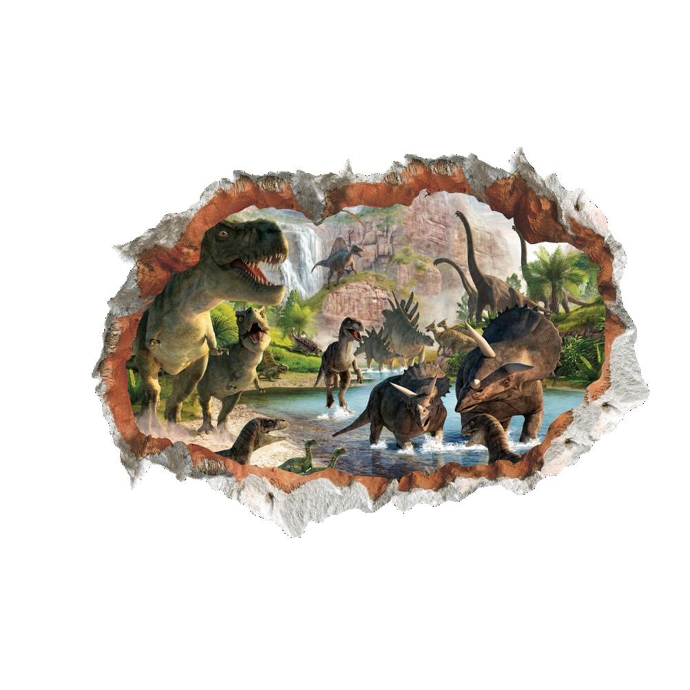 Abnehmbare 3D Dinosaurier Wandaufkleber Dinosaurier Wandtattoo Aufkleber Kinder Dinosaurier Aufkleber Dinosaurier Wand
