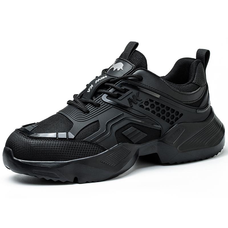Sicherheitsschuhe Herren Neu Stahlkappe Herren Arbeitsschuhe Pannensichere Arbeitsschuhe Sneaker Männlich Schutzschuhe Arbeitsstiefel Sicherheitsstiefel 40 schwarz