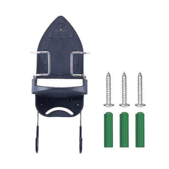 Wandhalterung für Bügelbrett mit zwei Haken, strapazierfähig, universell, für Wäscherei, Bügeleisen, Kabelhalter, Organizer, Lagerregal