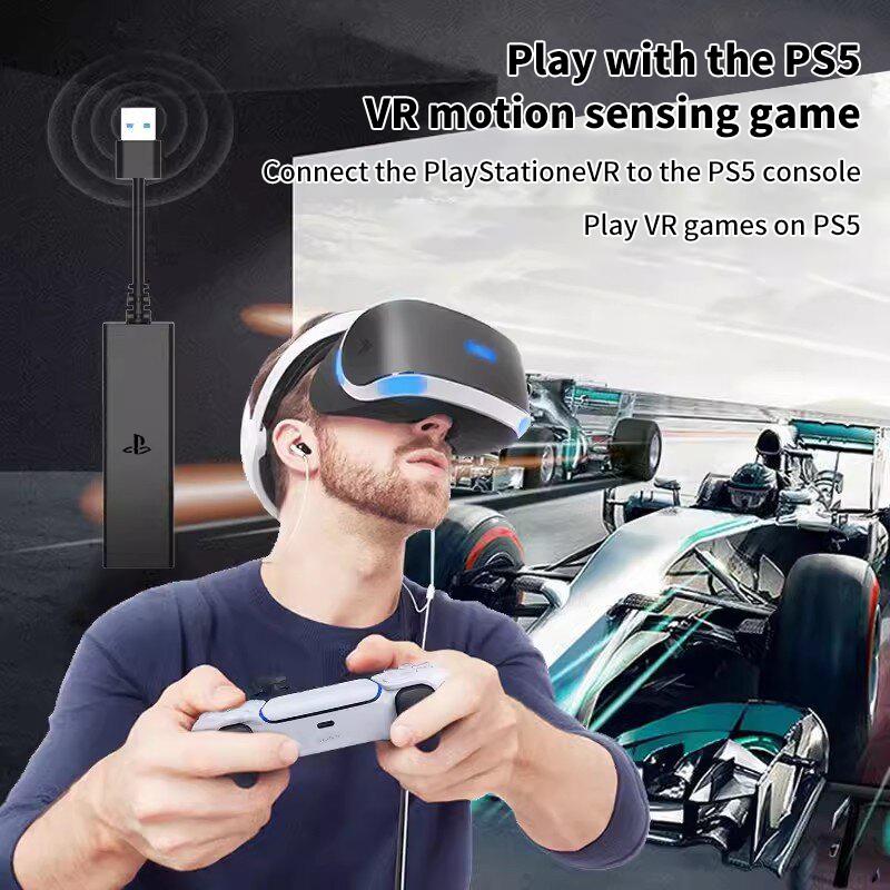 Neu Für Ps5 Vr Kabel Adapter Für Ps5 Konsole Usb 3,0 Mini Kamera Anschluss Für Ps Vr Zu P5 Kabel Adapter Für Ps5 Zubehör schwarz