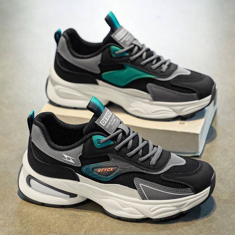 Must-Haves für Männer! Atmungsaktive Mesh-Laufschuhe - Ideal für Outdoor-Jogging und Freizeit-Laufschuhe 39 schwarz