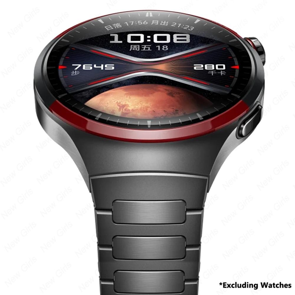 Lückenloses Original-Titan-Metallarmband für Huawei Watch 4 Pro Luxus-Armband für Huawei Watch 4 Pro Business-Uhrarmband Correa For Huawei Watch4Pro graue