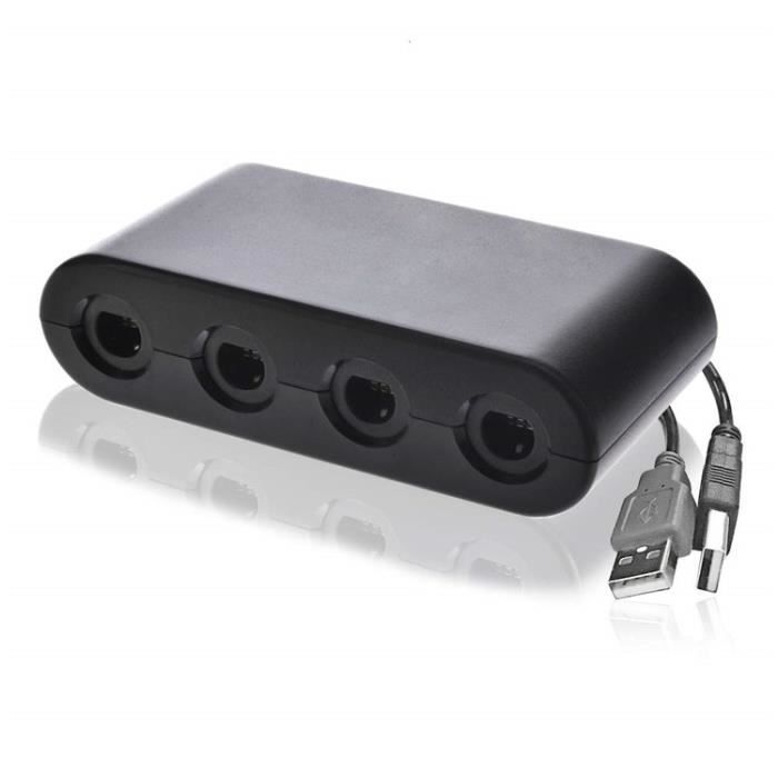 Adaptateur de contrôleur Gamecube 4 Ports Nintend Wii U & Switch PC USB