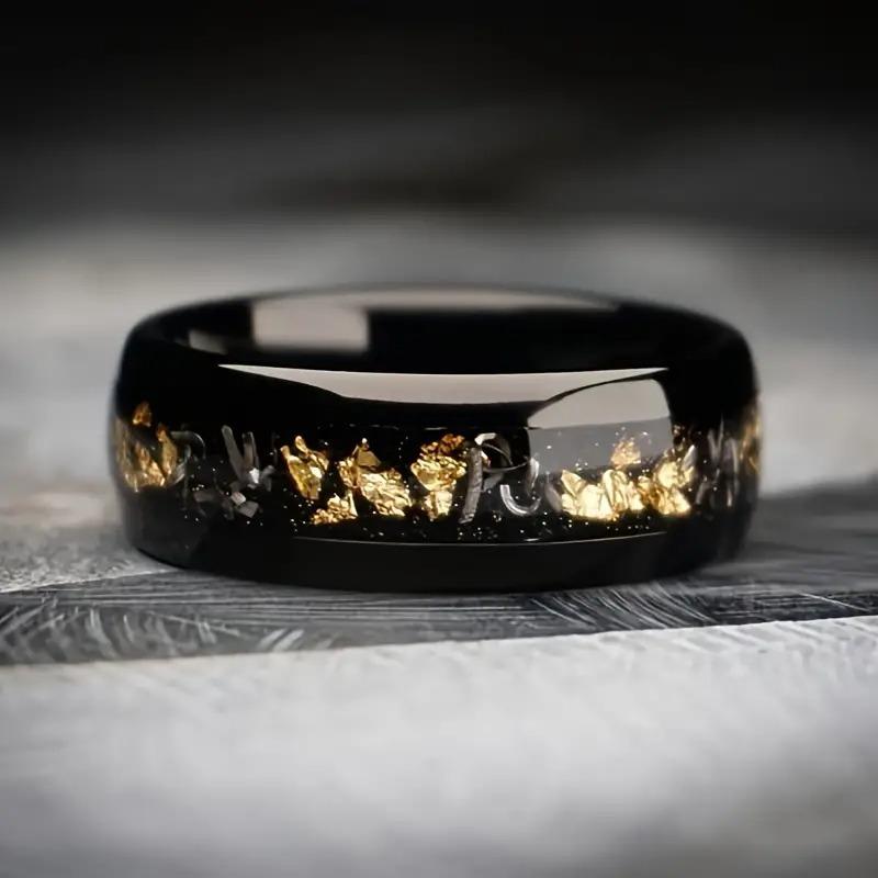Modische Kupferfarbene Herren-Edelstahl-Koa-Holzringe Sägezahnkante Verlobungsringe für Herren Damen Hochzeitsfeier Schmuck Geschenke 8 gray