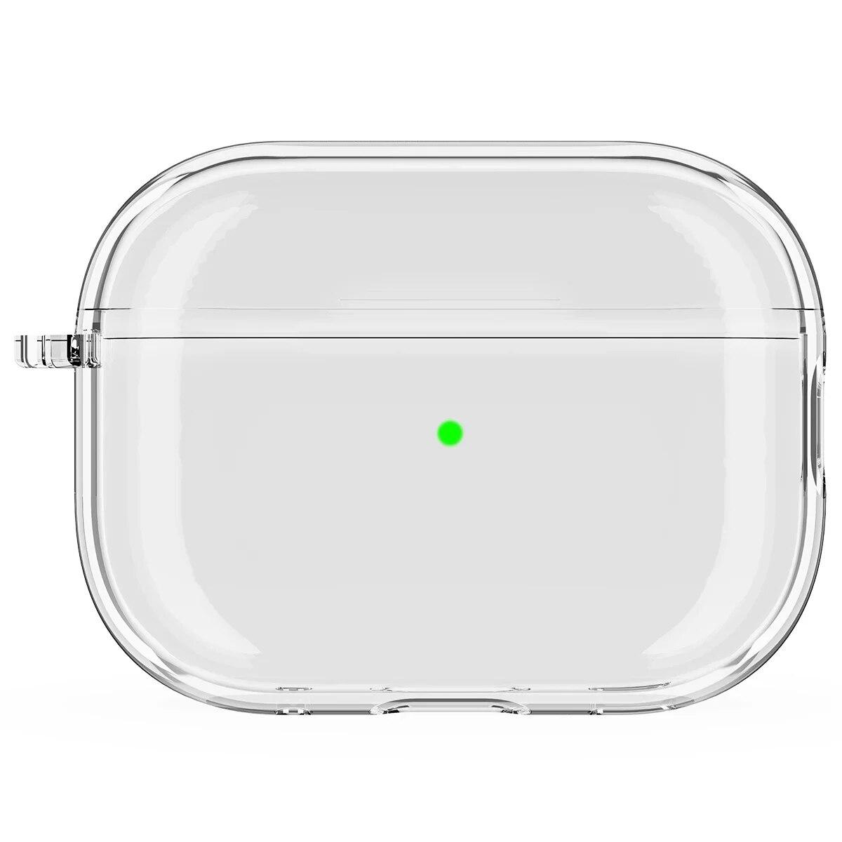 Transparente Kopfhörerhülle für Airpods Pro 2. Generation 2022 Hüllen Harte PC Klare Kopfhörerabdeckung für Airpods 3 2 1 Ladetaschen For AirPods Pro reinfarbig