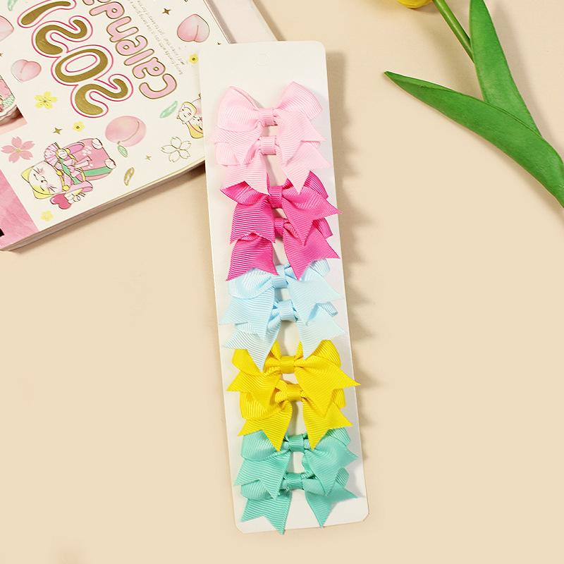 10 Teile/satz Mädchen Prinzessin Haarnadeln Haar Niedlichen Bögen Nylon Sicher Haar Clips Barrettes Säuglinge Kleinkinder Kinder Baby Haar Zubehör