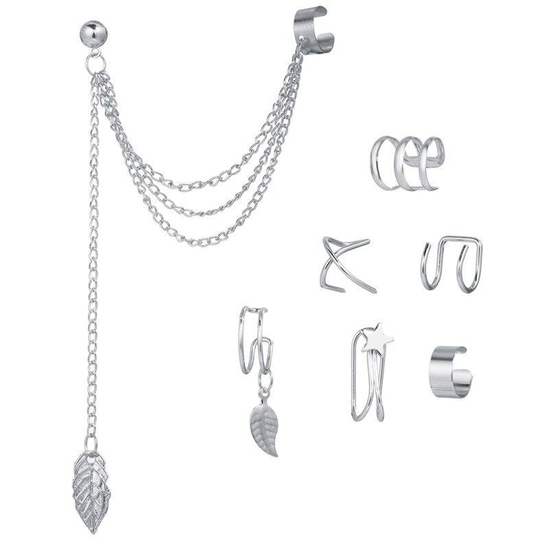 Mode Gold Ohr Clips Ohr Manschette Für Frauen Männer Nicht-Piercing Gefälschte Knorpel Ohrringe Clip Ohrringe Schmuck CS5007625
