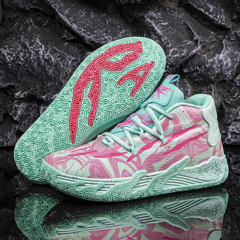 Sommer Herrenmode Hochwertige Basketballschuhe Atmungsaktive Sportschuhe Tennis Sneakers 42 rosa