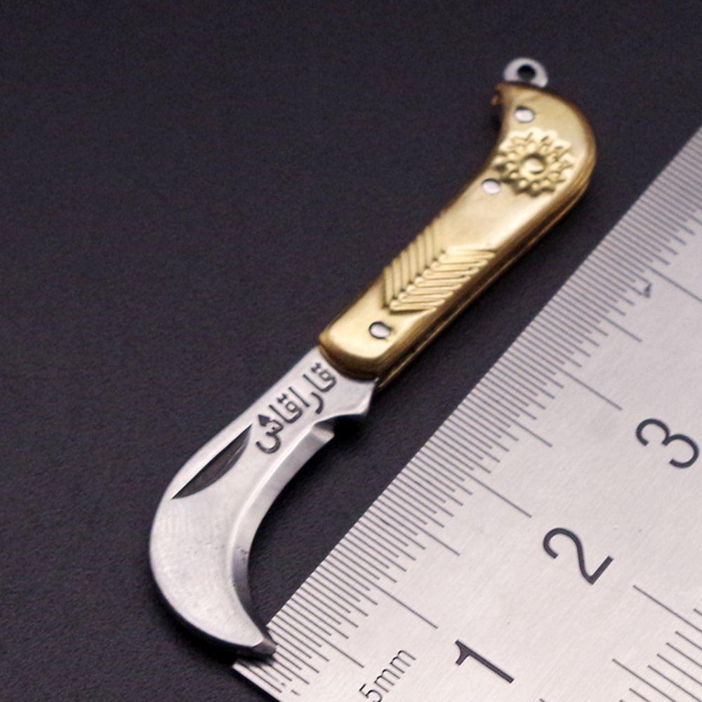 Stahl Schule Bürobedarf Papier Messer Haut-Schäler Keychain Multifunktions Mini Klappmesser 8