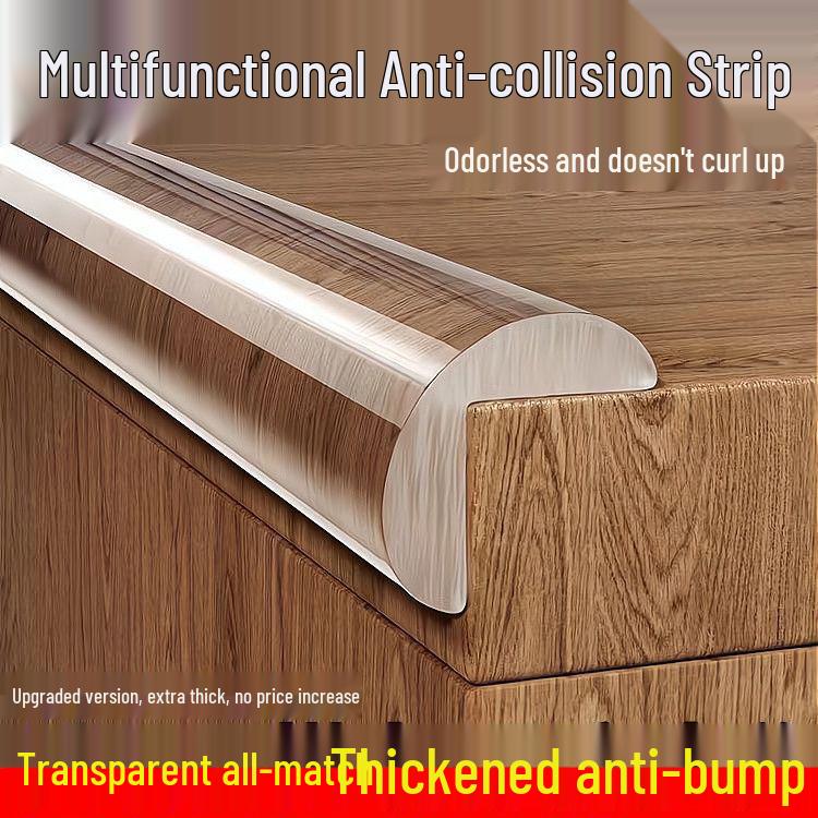 Transparenter Antikollisions-Kantenschutz für Tische und Schränke 1.5cm wide, 5m long transparent