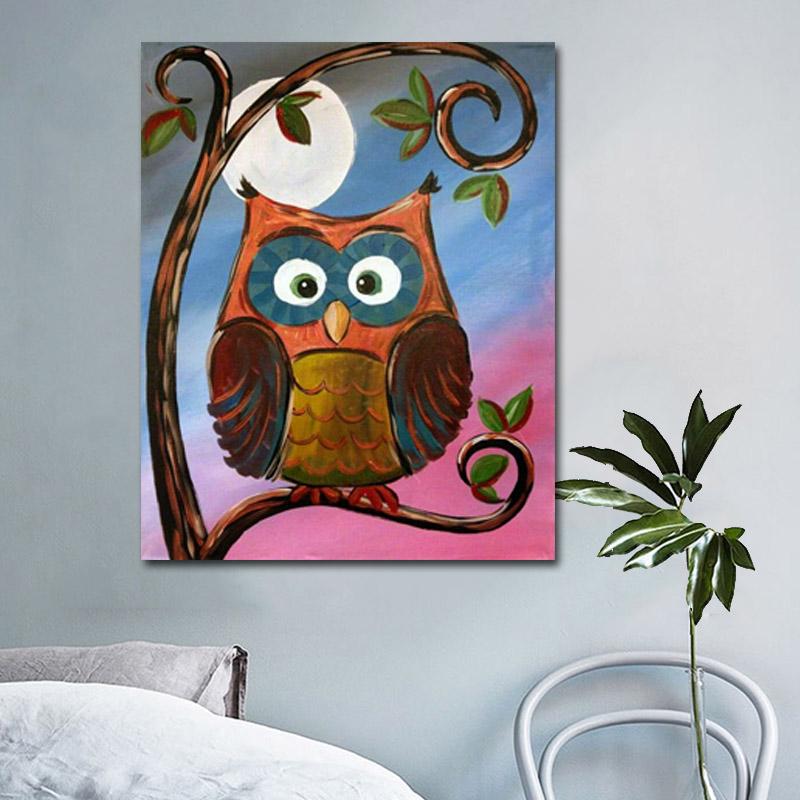 5d Diy Diamant Mosaik Diamant Stickerei Cartoon Eule Malerei Stickereien Diamant Malerei 20X30