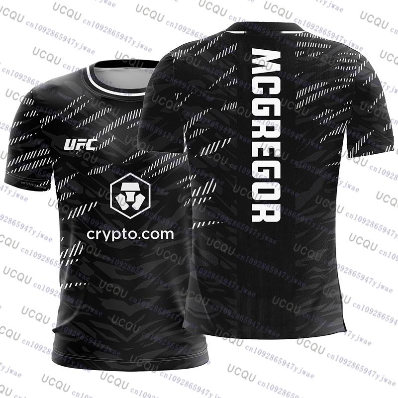 UFC 2025 Neue Mode Conor McGregor Mixed Martial Arts T-Shirt 3D-Druck Kurzarm Kampf-Oberteile Vintage Sportbekleidung MMA Trikot 5XL