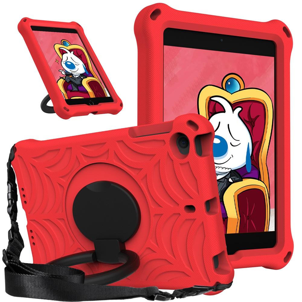 Für Apple iPad mini 5 2019 mini 1 2 3 4 5 mini4 mini5 Hülle EVA Kinder Sicher Zugring Stoßfest Schultergurt Ständer Tablet Hülle For iPad mini 1 2 3 4 5 rot