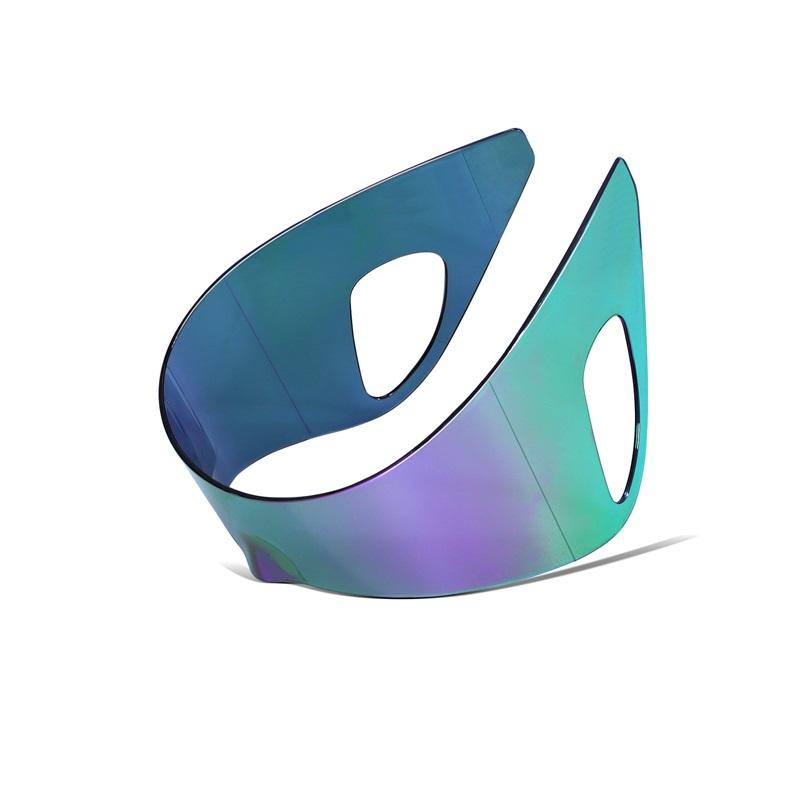 Übergroße Einteilige Brille Stilvolle Hängende Ohrbügel Punk-Mode Trendige Brille Perfekt Für Einzigartiges Fashion-Statement Und Alltagstauglich violett