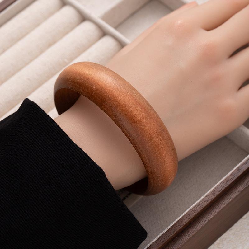 Neues Chinesisches Retro Ethnischer Stil Holz Literarisch und Künstlerisch Sicherheitsarmband High-End Gefühl Einfach Nische Massivholz Armband Armband Armband