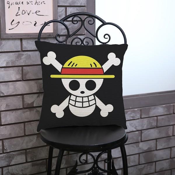 19 Modelle EIN STÜCK Cartoon Sofa Kissen Affe D Luffy Zoro Sanji Druck Werfen Kissen Baumwolle Leinen Hause Dekorative Almofada 45x45cm
