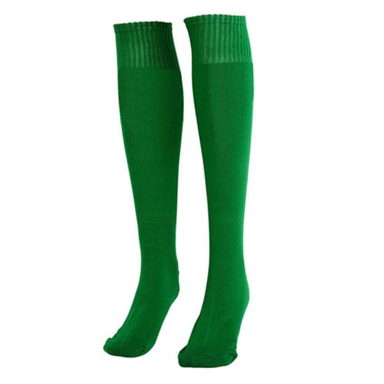 Unisex-Fußball, einfarbig, lange Socken, Sport, kniehoch, groß, Hockey, Fußball, Rugby, Stocks, Laufsocken grün