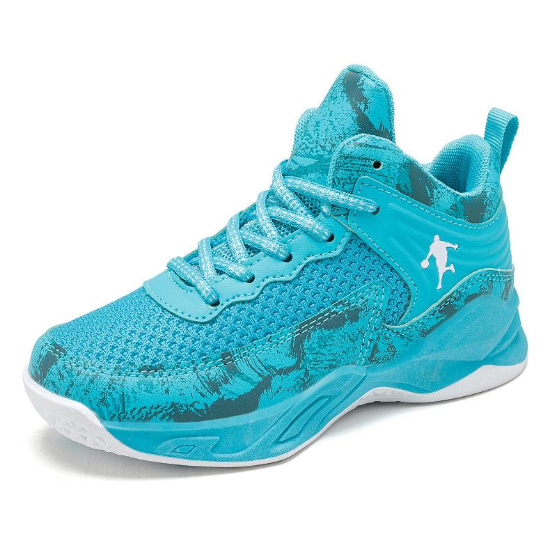 Neue Mode Kinder bequeme Basketballschuhe Sport Laufschuhe Turnschuhe Kinder Stiefel 39 blau