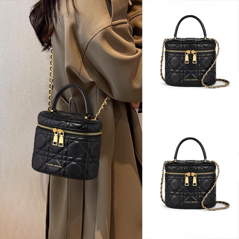 Neue Umhängetasche Kettentasche Leichte Luxus Mini Tasche Handtasche Handtasche Herbst und Winter Echtleder Damentasche