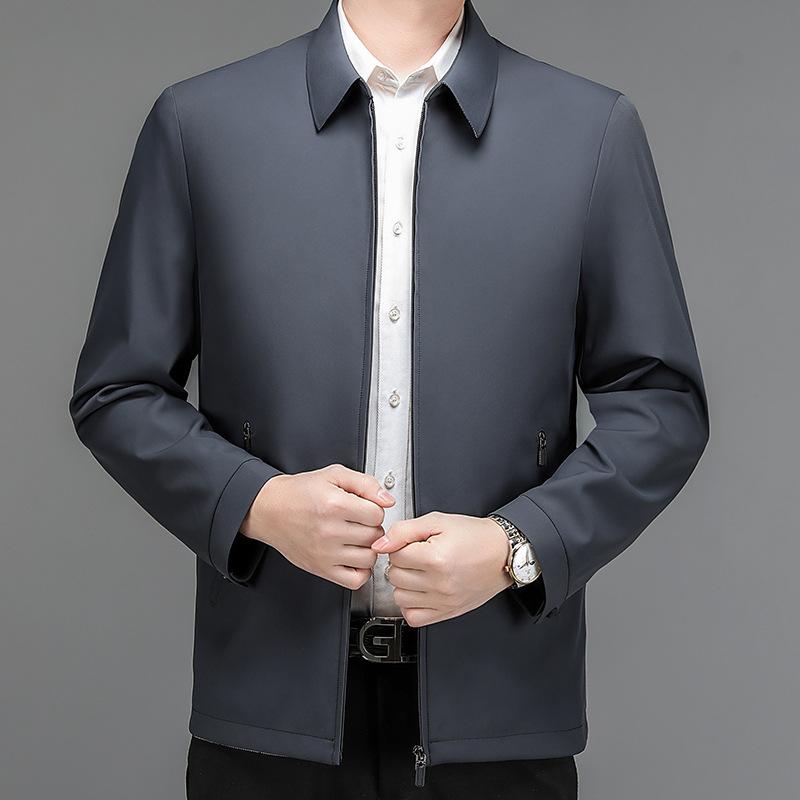 Jacke Jacke Herren Business Casual Mittleren Alters und Älteren Papa's Top Herrenmode Revers Jacke Einfache Jacke L