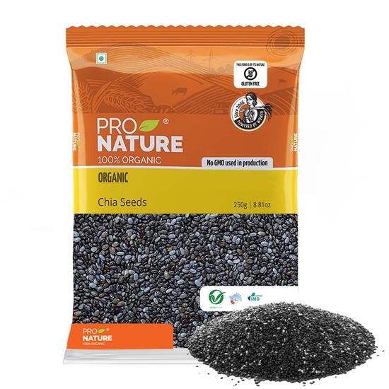 Pro Nature Bio Chia Samen, 250 g yellow