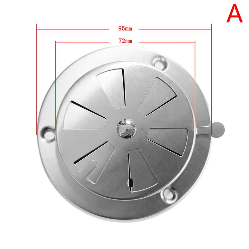 95/125Mm Einstellbare Air Vent Grill Runde Ducting Belüftung Gitter Abdeckung Bbq Grill Raucher Auspuff Vent Herd 95MM