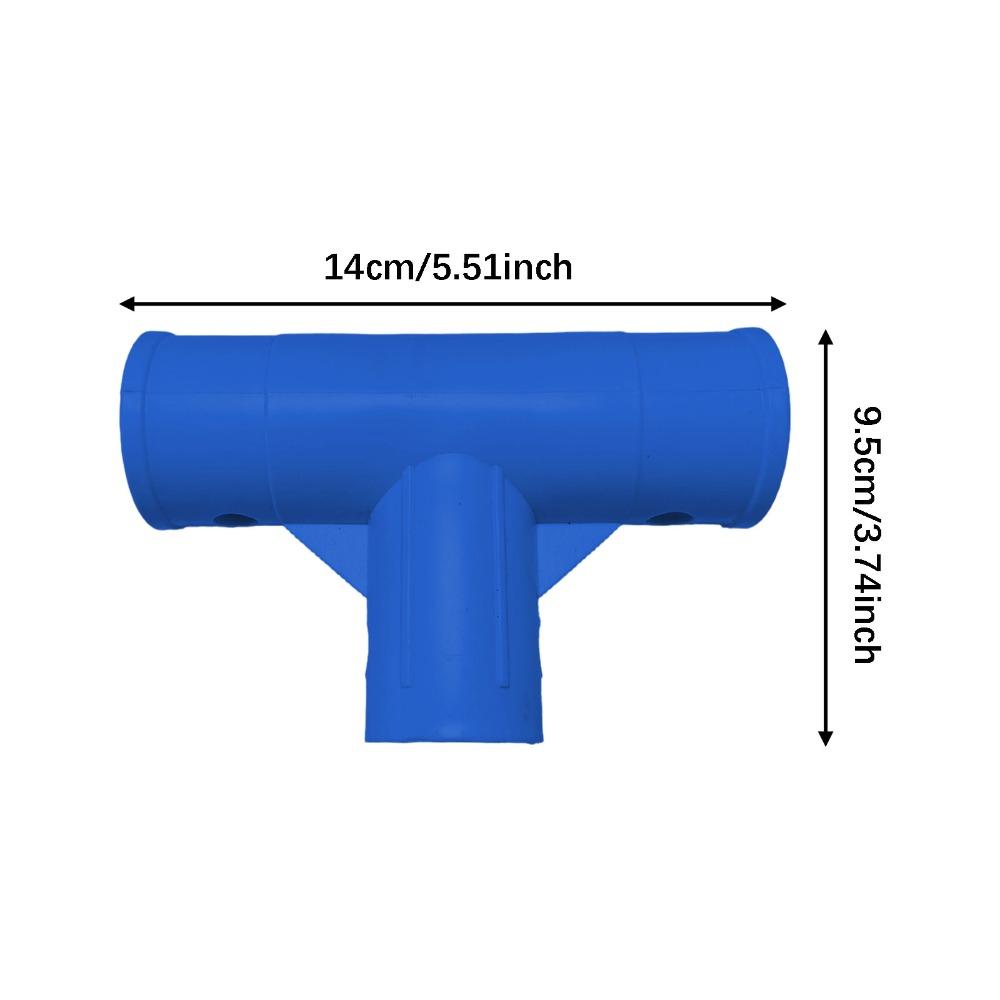 Gerades T-Stück Rostbeständiger Schlauchverbinder Poolschlauchadapter für INTEX 28273 Pumpe blau