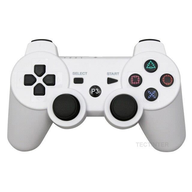 Weißes kabelloses Bluetooth-Gamepad für PS3, USB-Controller – PC, Konsolenzubehör, Joystick weiß