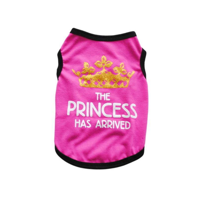 Frühling Sommer Haustier Welpen Kleidung Kleine Mittelgroße Hund Katze Muster Kurzarm Weste T Shirt Bekleidung Kleidung Chihuahua XS heißes rosa/weiß