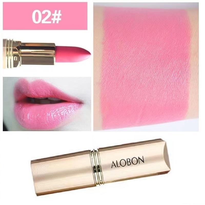 Lippenstift Wasserdicht Langlebig Rot Lippenstifte Resistant Rose Lippenstift Samt Lipstic Kosmetik Mädchen Frauen Make-Up 2#
