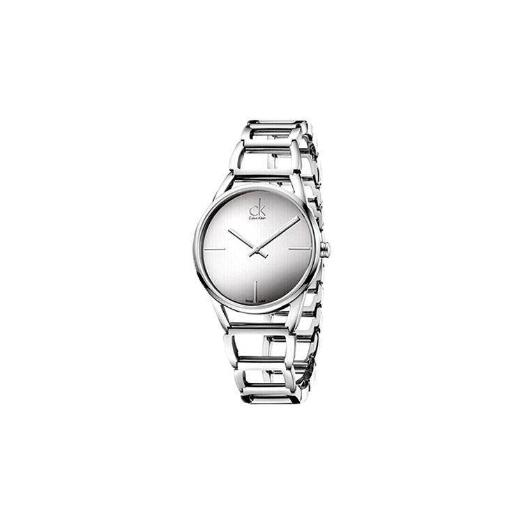 Calvin Klein Elegante Serie Uhr Quarzwerk Edelstahlarmband Silbernes Zifferblatt Klassischer Trend Damenuhren K3G23126 Silver