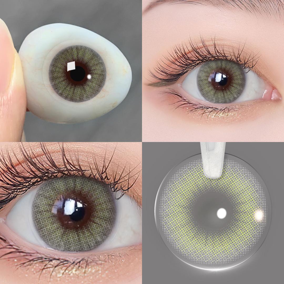 Magister Farbkontaktlinsen für die Augen. Natürliche farbige Augenlinsen. Graue Linsen. Schönheitsschüler. Augenkontakte. Kosmetik. Farblinsen MCS2-10