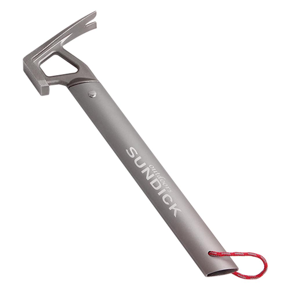 Outdoor Camping Zelt Hammer Edelstahl Zelt Nagelzieher Zelthering Zubehör silber