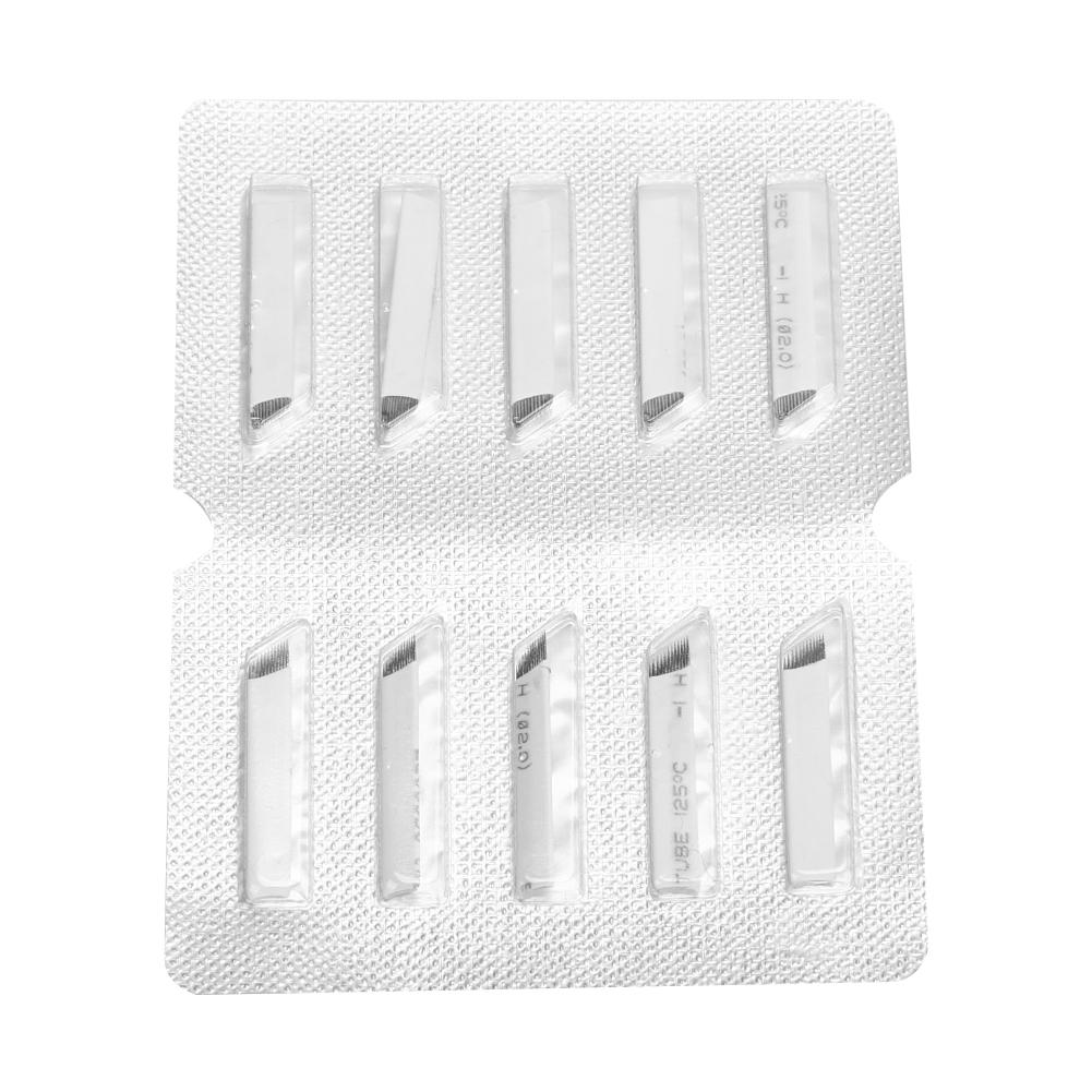 Professionelle Tattoo Klinge Microblading Augenbrauen Tattoo Nadeln Permanent Make-up Tattoo Zubehör 6#