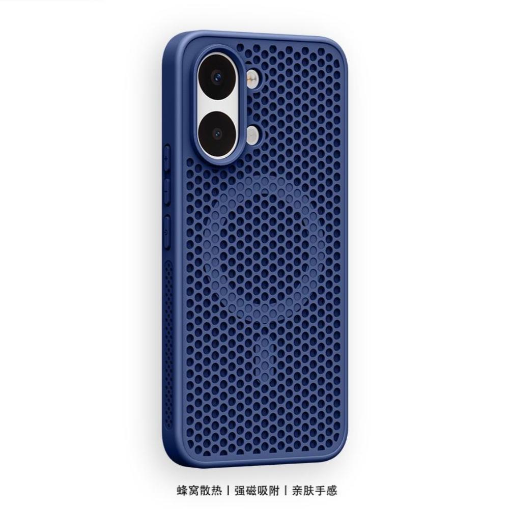 Für POCO X8 Pro Max Hülle Harte PC+TPU Wabenstruktur Wärmeableitung Magnetisch Rutschfest Schützt Handy-Rückseite Für POCO X8 Pro Hülle Poco X8 Pro dunkelblaue