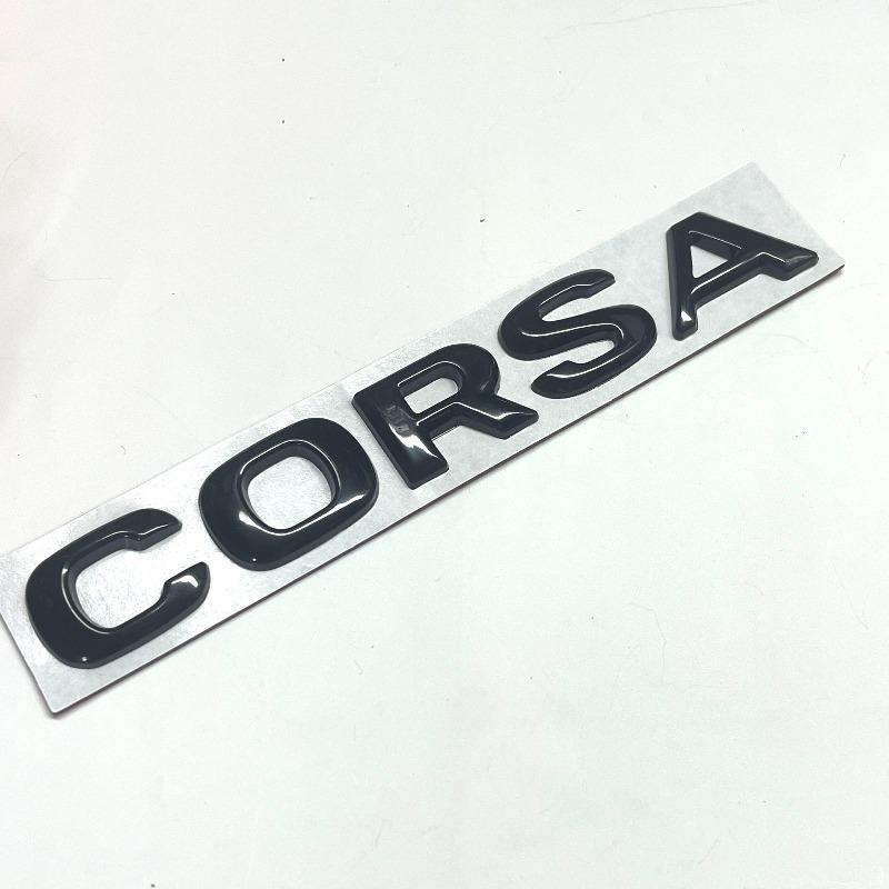 Neueste ABS OPEL COSRA Buchstaben Emblem Logo Autoaufkleber Auto Heckklappe Heckstoßstange Plakette Styling Autozubehör Für Opel Corsa 1pcs