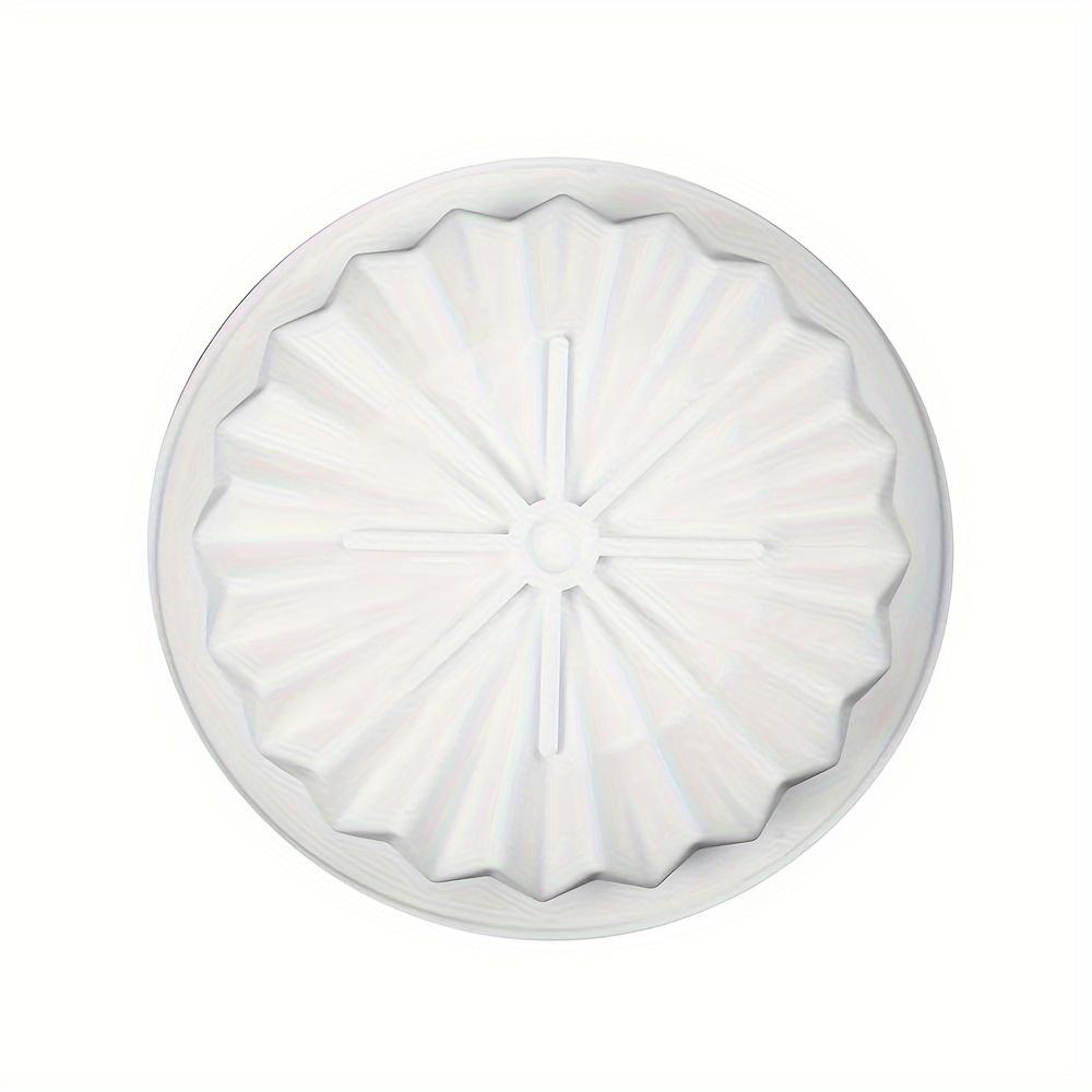 1 Stück Silikon Runde Spitzen Mousse Kuchenform Schablonen für Schokoladenpudding, Keks, Eiswürfelherstellung DIY Küchenzubehör und Backwerkzeuge weiß