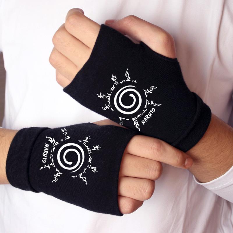 Anime Finger Baumwolle Stricken Handgelenk Handschuhe Fäustling Liebhaber Zubehör Cosplay Fingerlose Handschuhe 1