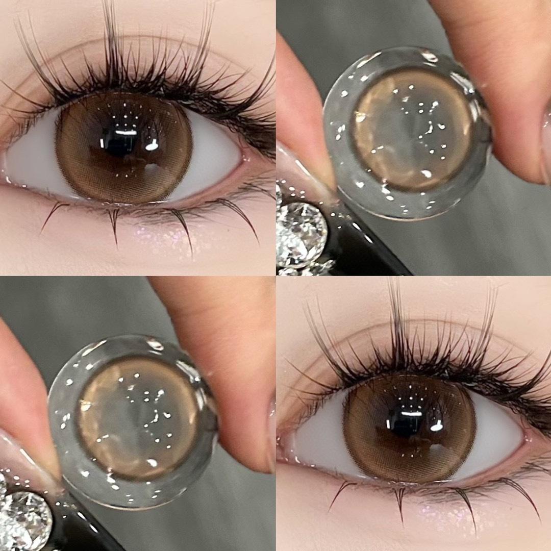 Kontaktlinsen Kosmetik 2 STK Farbige Kontaktlinsen Myopie Natürliche Weiche Kontaktlinsen 1 Jahr Verwendung Kontaktlinsen Kosmetik 0