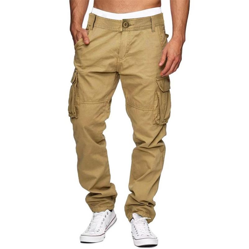 Herren Armeehose wasserdichte hochwertige taktische Hose Outdoor Wanderhose Jogginghose Multi-Pocket Cargohose Arbeitshose Jogginghose L khaki