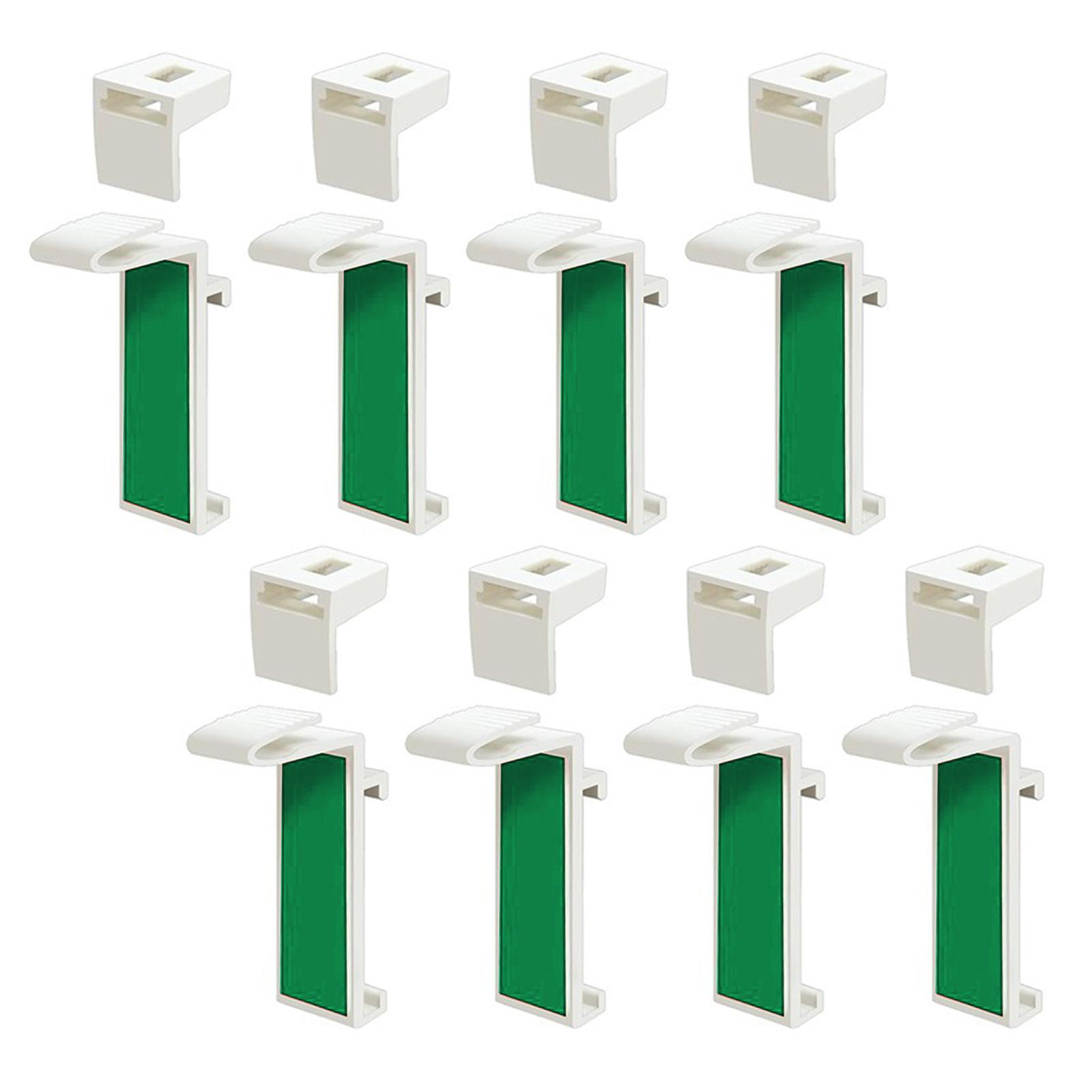 8 Stück Einfach zu installierende Klemmhalter für Rollos, stark haftende Fensterrollo-Vorhanghalterungen, Ersatz