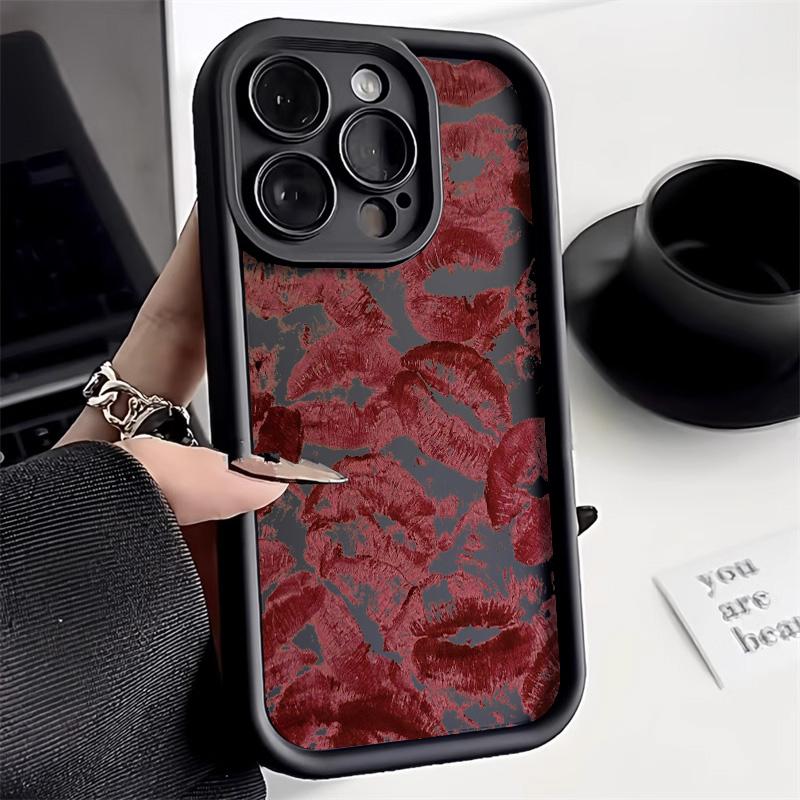 Sexy Mädchen Lippen Handyhülle Für iPhone 13 15 14 12 11 16 Pro Max Funda iPhone 16 14 15 7 8 Plus XR XS X SE Candy Liebesherz Hülle For iPhone 12Pro Max