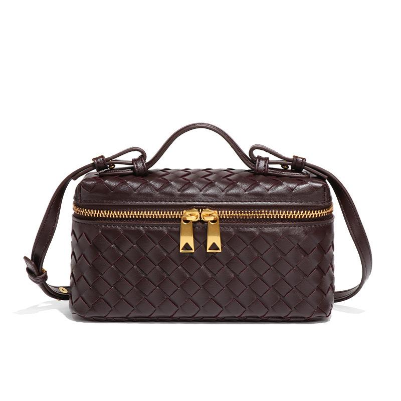 Taschen Mode Damen-Taschen Geflochtene Taschen Damen Schultertaschen Umhängetaschen Nischen-Handtaschen für Damen 20*7*11.5cm gray