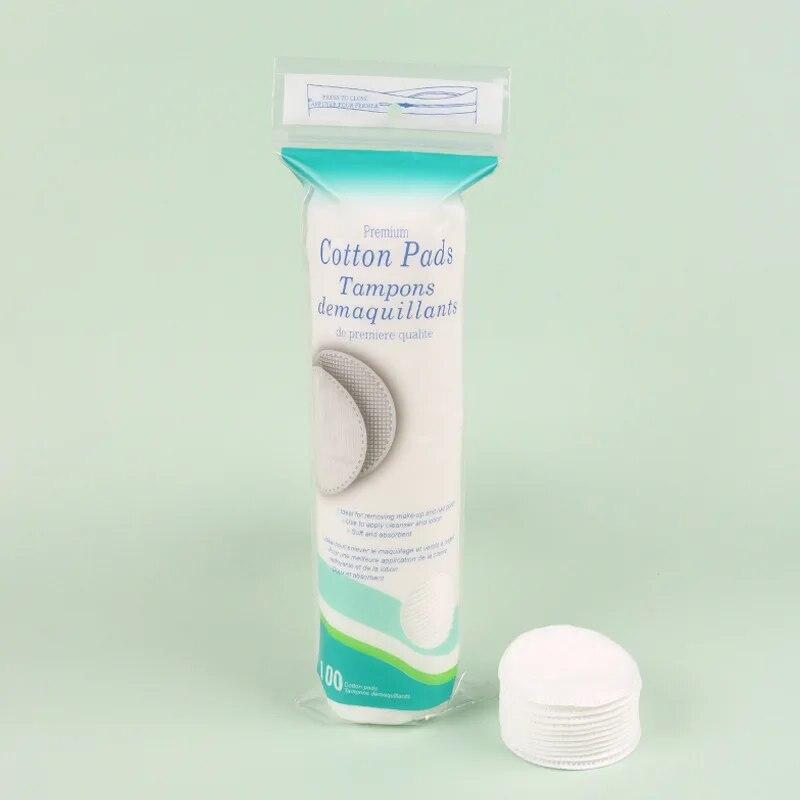 100 Teile/paket Gesichts Make-Up Kosmetische Baumwolle Pads Runde Weiche Make-Up Nagellack Entferner Reinigung Baumwolle Pads 100pcs