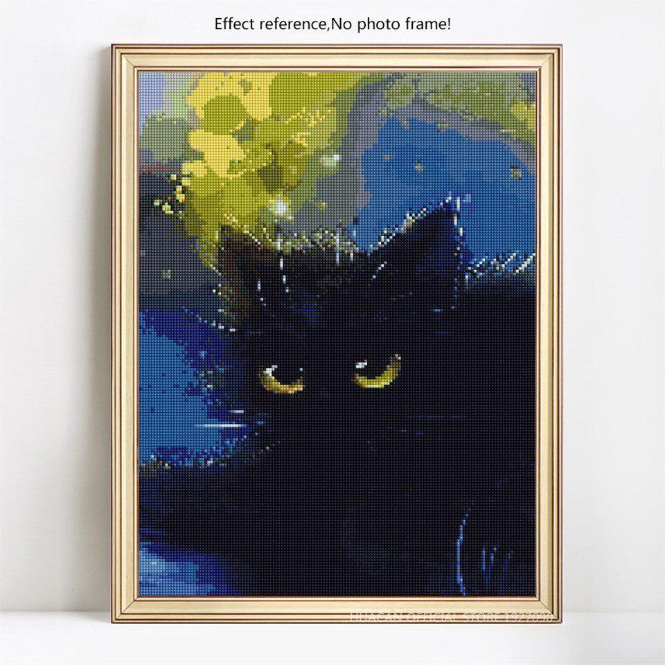 Diamant-Stickerei, Katze, 5D, DIY, Kreuzstich, Handarbeit, Diamantmalerei 20X30CM