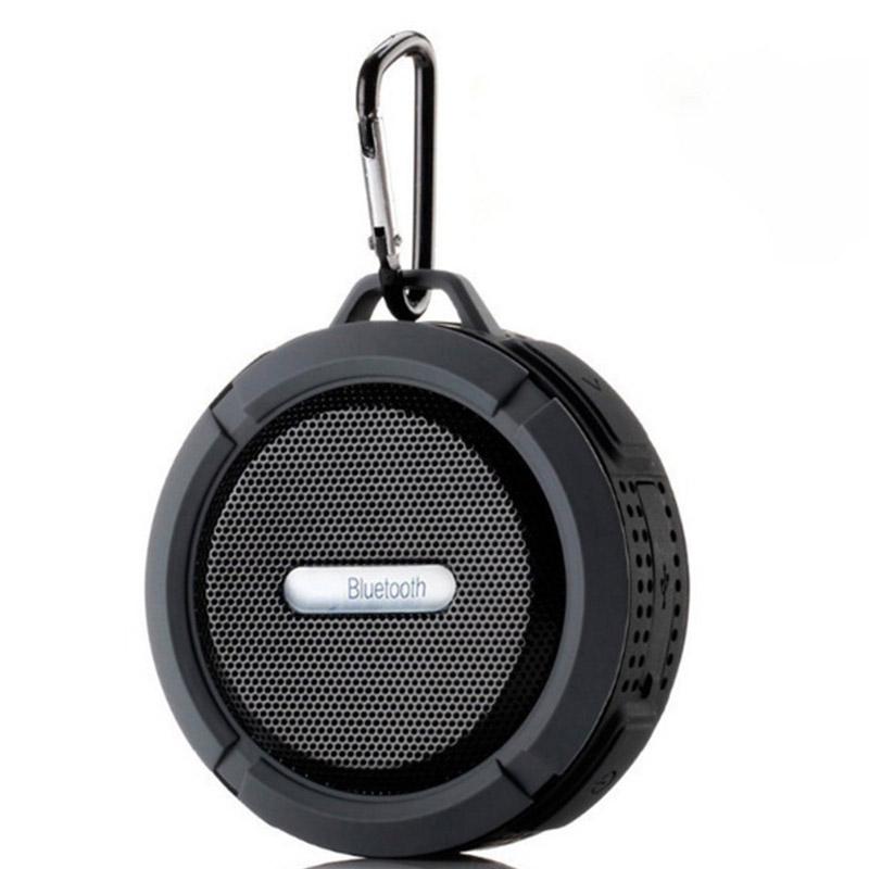 Tragbare Spalte Mini Bluetooth Lautsprecher Wasserdichte Outdoor Dusche Sound Box Drahtlose Auto Subwoofer Lautsprecher Für Telefon Computer C6 schwarz