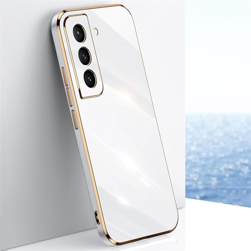 Luxus-Vergoldungs-Hülle für Samsung Galaxy A32 A51 A52 A71 A72 Stoßfeste Hülle für S20 S21 S22 S23 S24 FE Plus Ultra Samsung-Hülle For Galaxy S24 gray