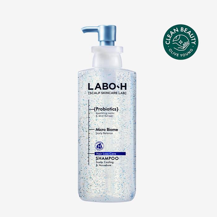 [LABO-H] Probiotika-Kopfhautpflege, Kopfhautpflege bei Haarausfall, Glättung/Empfindliche Derma/Kopfhautkühlung und Talgfreiheit, 400 ml Shampoo Cooling&No-sebum 400ml