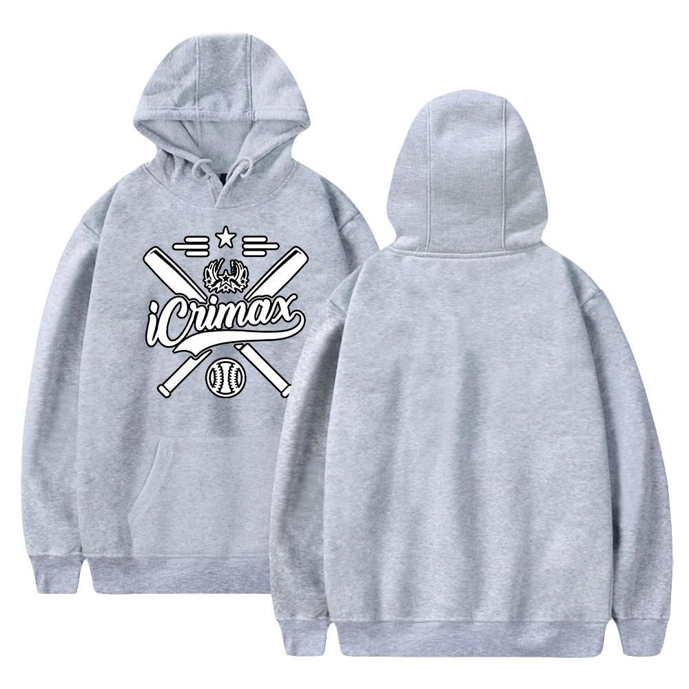 Mode für Fans von Icrimax, grafisch bedrucktes Sweatshirt, Outdoor-Sport, Cosplay-Pullover, Kapuzenpullover, Cosplay-Kostüm XXS grau